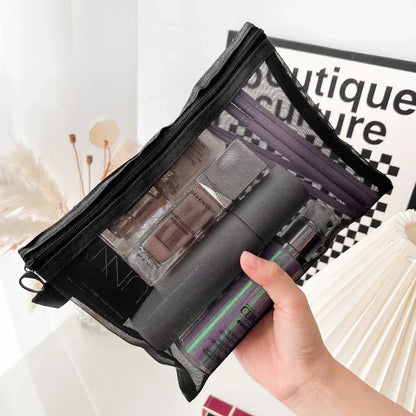 Mesh Clear Cosmetic Bags