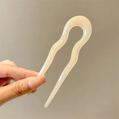 Tortoiseshell U-Shaped Hair Fork