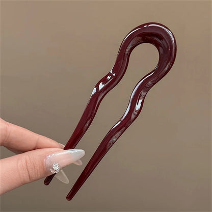 Tortoiseshell U-Shaped Hair Fork