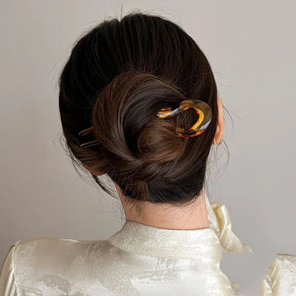 Tortoiseshell U-Shaped Hair Fork
