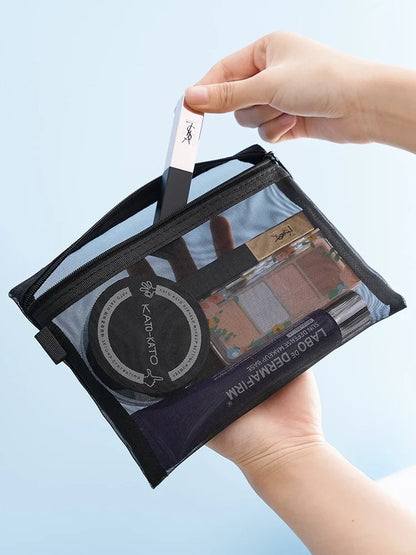 Mesh Clear Cosmetic Bags
