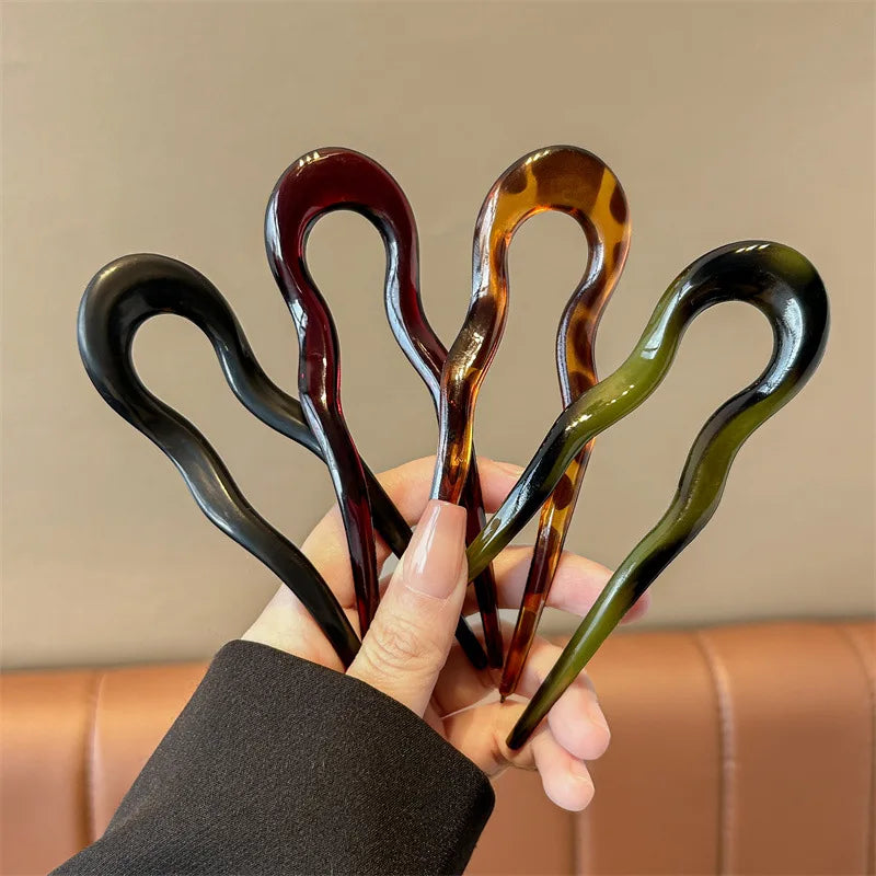 Tortoiseshell U-Shaped Hair Fork