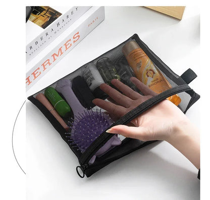 Mesh Clear Cosmetic Bags