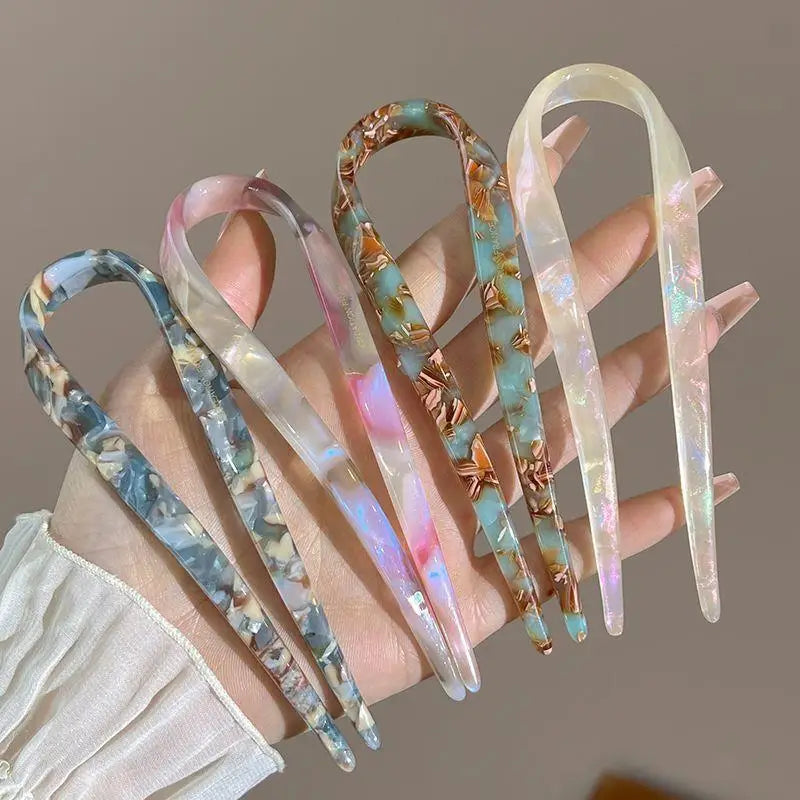 Tortoiseshell U-Shaped Hair Fork