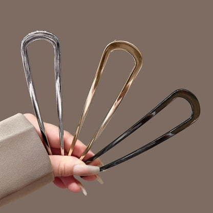 Tortoiseshell U-Shaped Hair Fork
