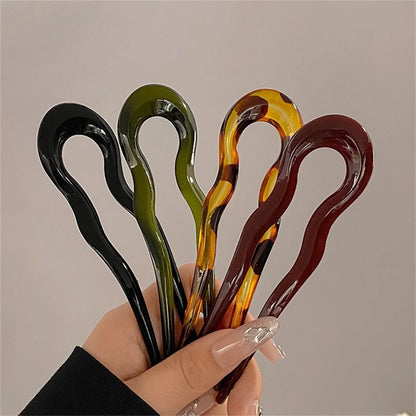 Tortoiseshell U-Shaped Hair Fork