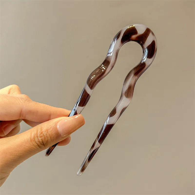 Tortoiseshell U-Shaped Hair Fork