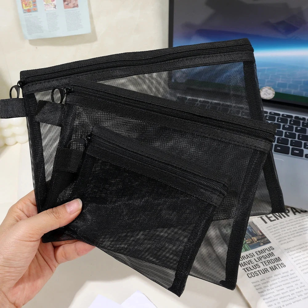 Mesh Clear Cosmetic Bags