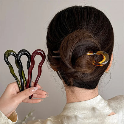 Tortoiseshell U-Shaped Hair Fork