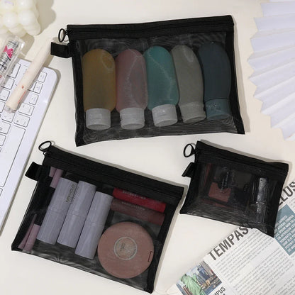 Mesh Clear Cosmetic Bags