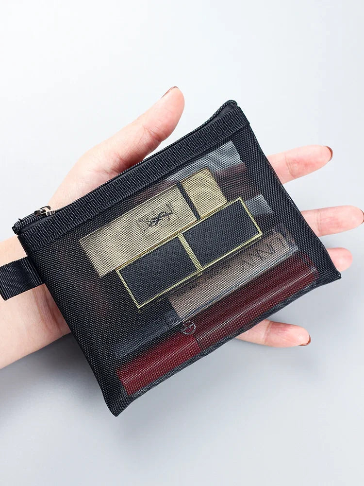 Mesh Clear Cosmetic Bags